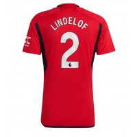 Billiga Manchester United Victor Lindelof #2 Hemma fotbollskläder 2023-24 Kortärmad